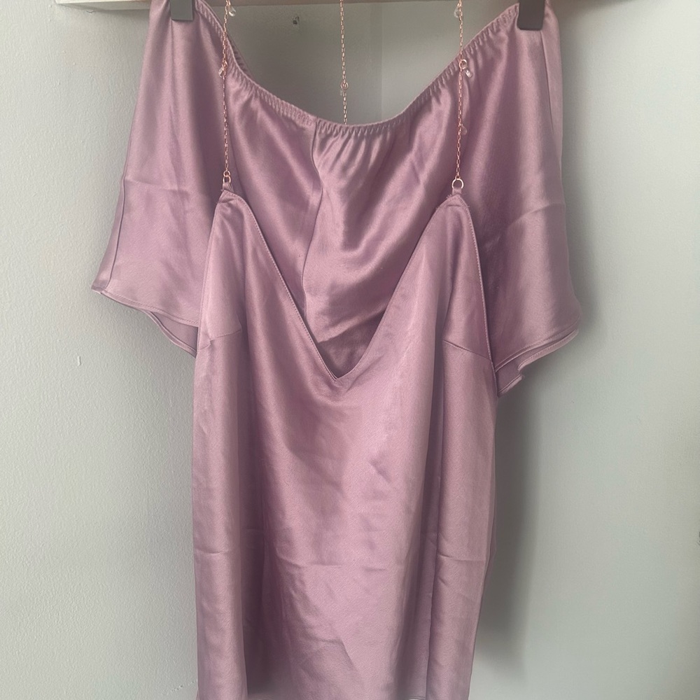 Victoria’s Secret lilac satin sleep set